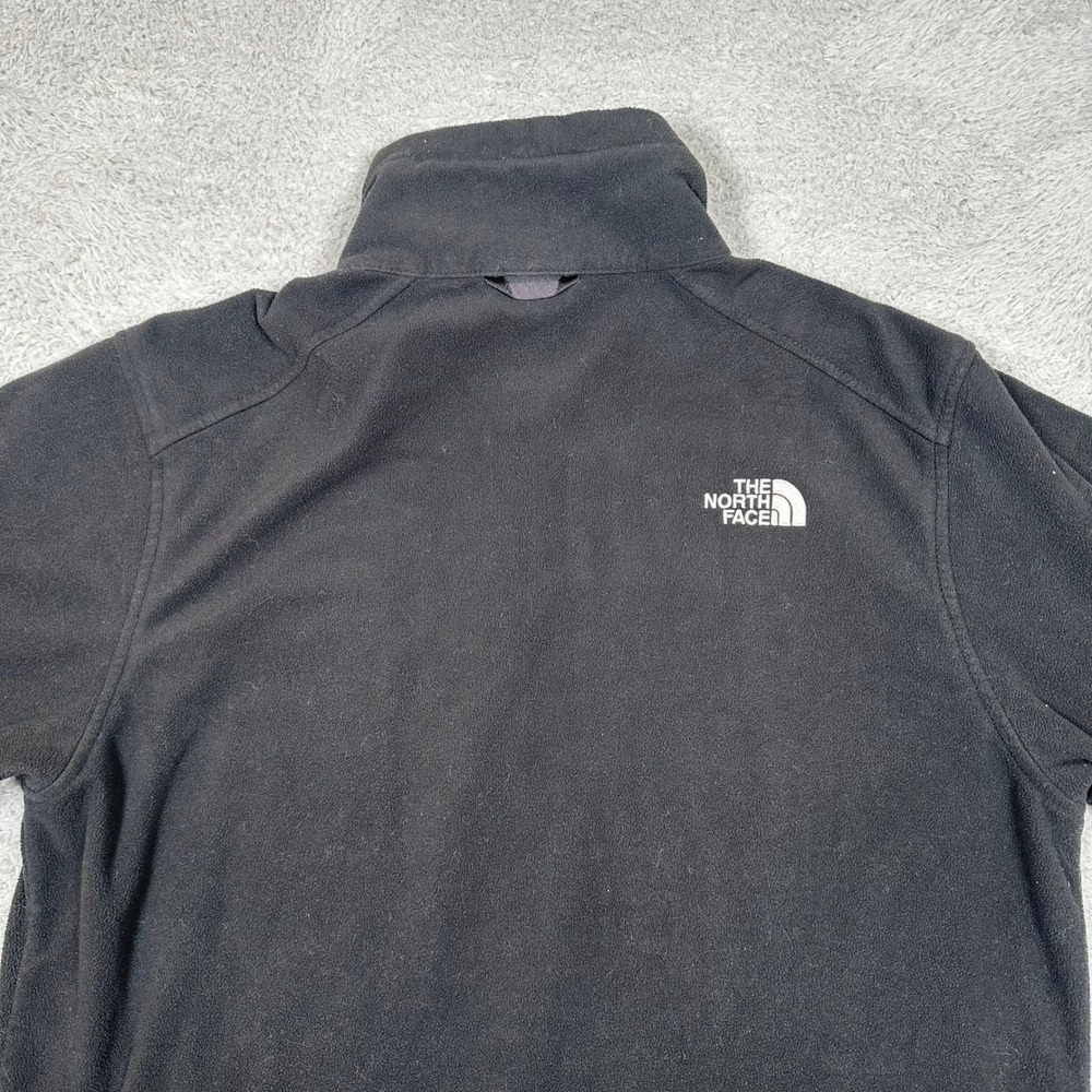 The North Face Mens Black Full Zip Fleece Jacket Recycled Polyester Outdoor Sz L - Picture 4 of 11